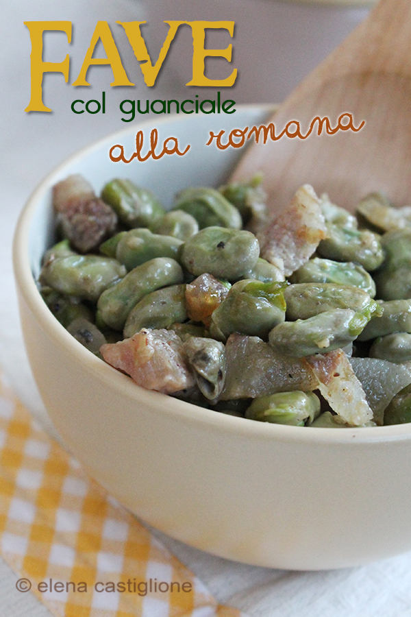 Fave col guanciale alla romana