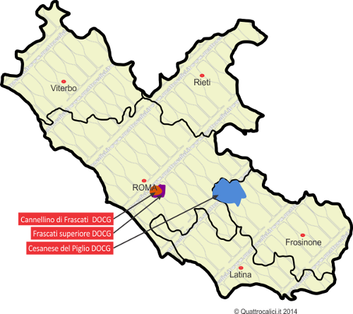 DOCG nel Lazio per le strade del vino nel Lazio