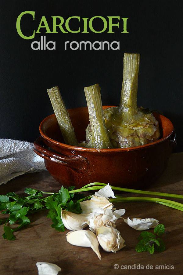 la ricetta dei carciofi alla romana