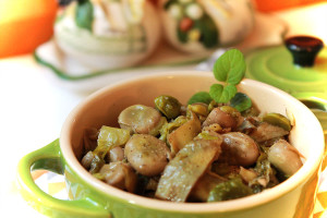 fave carciofi piselli fine