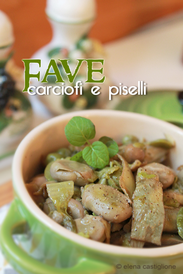 fave carciofi e piselli