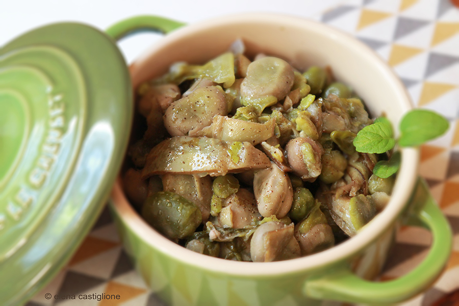fave carciofi e piselli