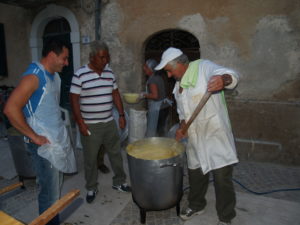 Preparazione della polenta